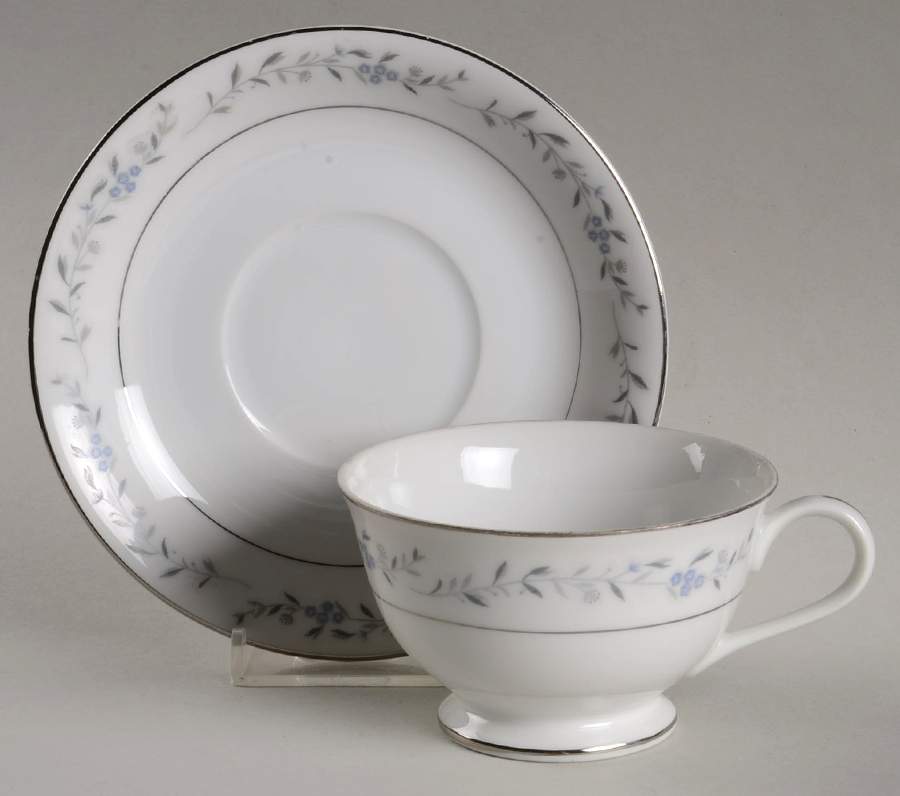 Valentine Footed Cup & Saucer Set by Towne House-1