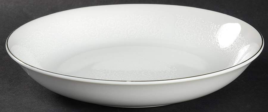 White Lace Coupe Soup Bowl by Towne House-1
