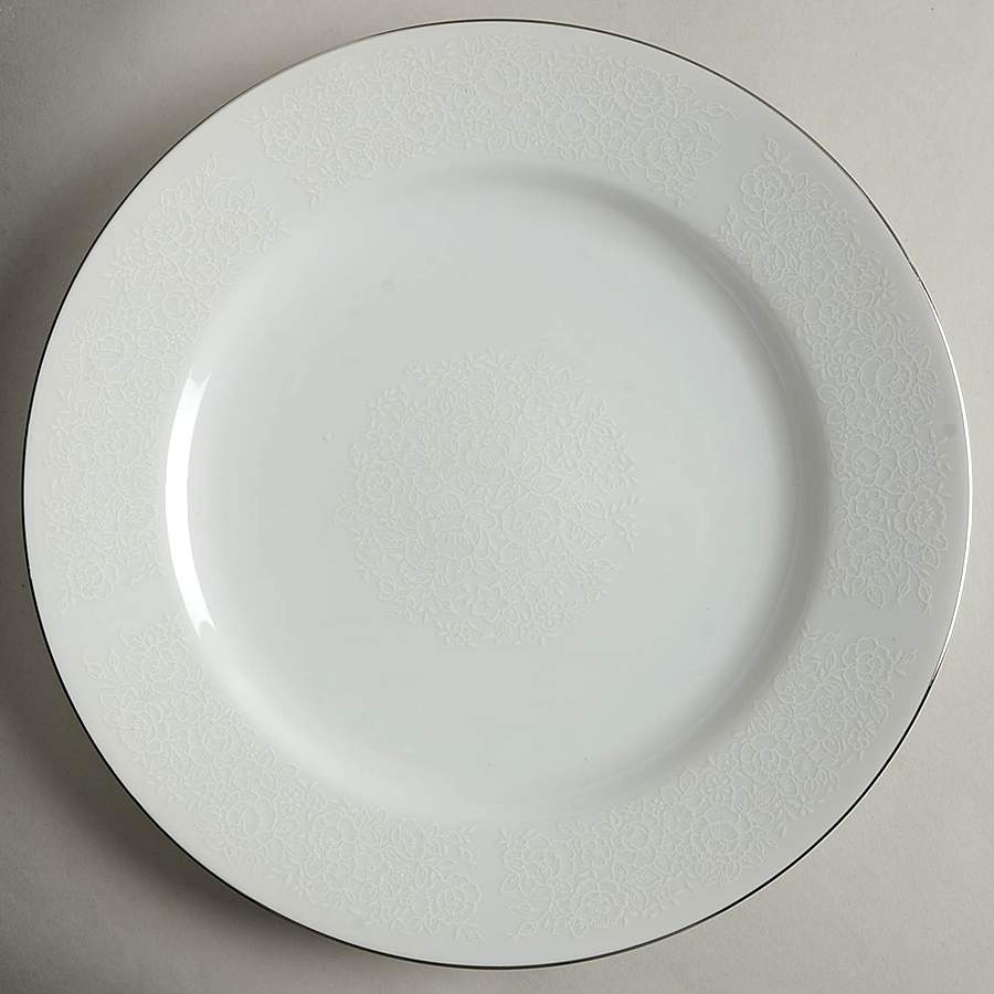 White Lace 12" Chop Plate (Round Platter) by Towne House-1