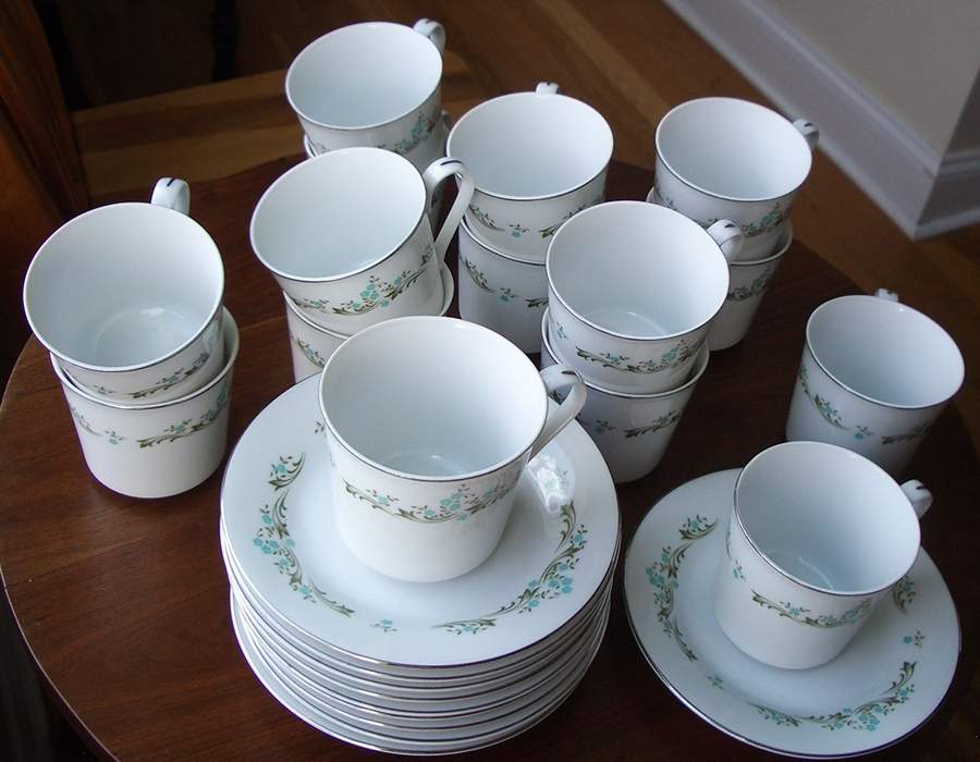Windsor Footed Cup & Saucer Set by Towne House-1