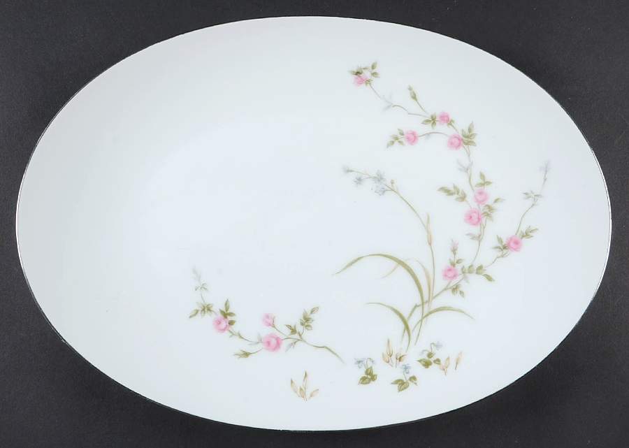 THC1 12" Oval Serving Platter by Three Crown (Japan)-1