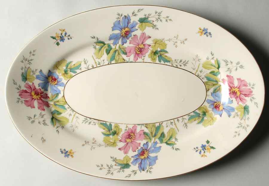 04491 (Cream Background) 12" Oval Serving Platter by Thomas-1