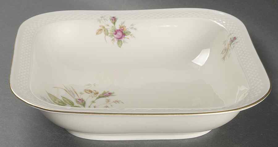 07470 (Cream Background, Embossed) 9" Square Vegetable Bowl by Thomas-1