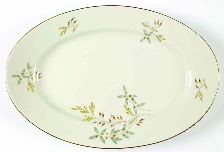 07472 Ivory (Smooth) 14" Oval Serving Platter by Thomas-1