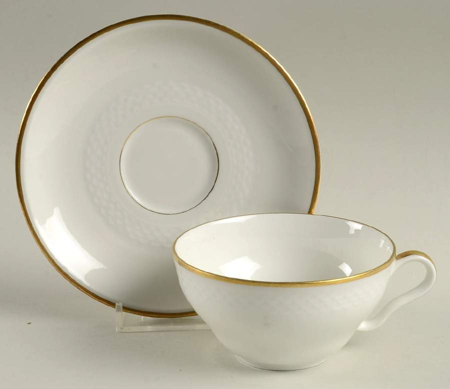 1915 Flat Cup & Saucer Set by Thomas-1