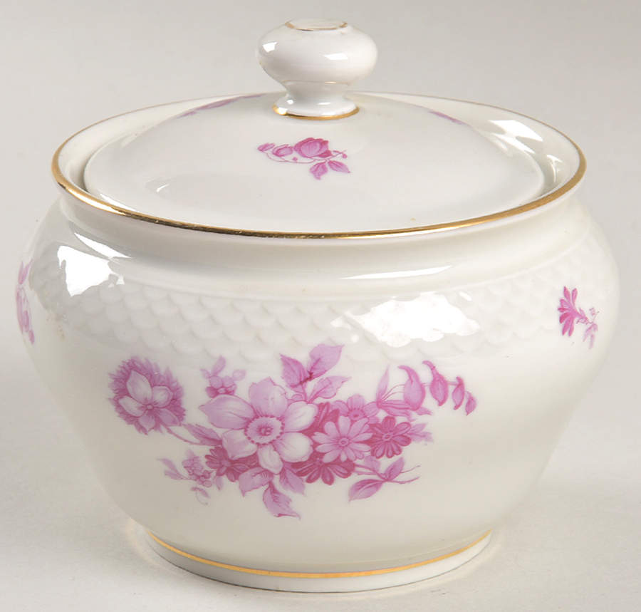 3179 (Smooth, Embossed) Sugar Bowl & Lid by Thomas-1