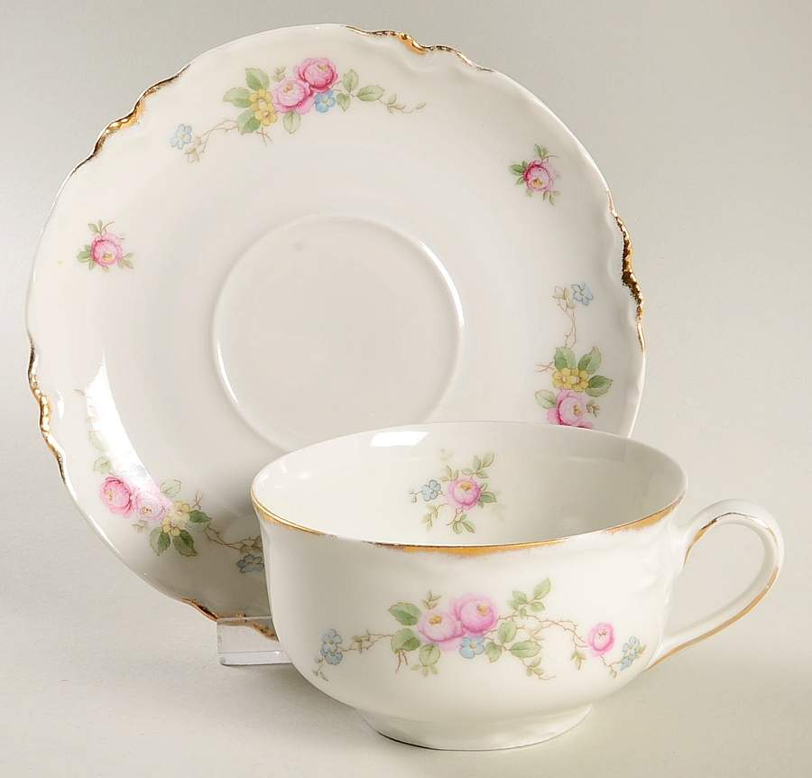 3361 (Scalloped) Flat Cup & Saucer Set by Thomas-1