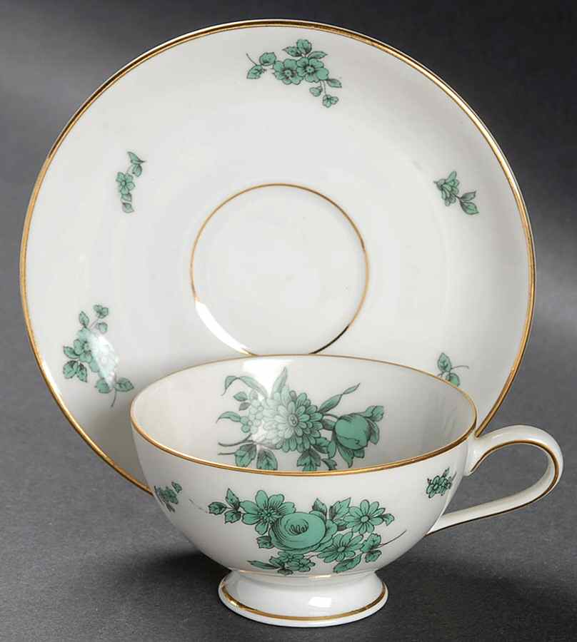 4673 Footed Demitasse Cup & Saucer Set by Thomas-1
