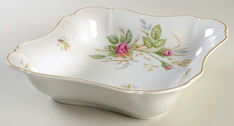 7470 (White, Scalloped) 9" Square Vegetable Bowl by Thomas-1