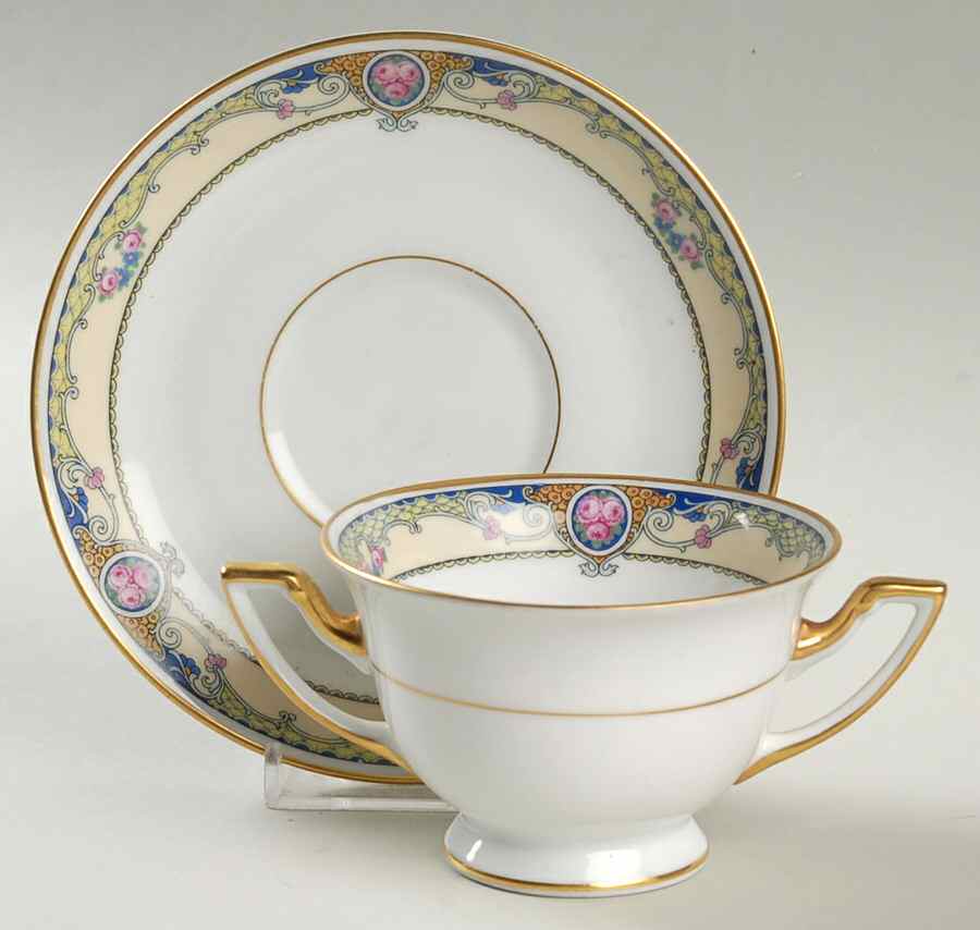 Admiral Footed Bouillon Cup & Saucer by Thomas-1