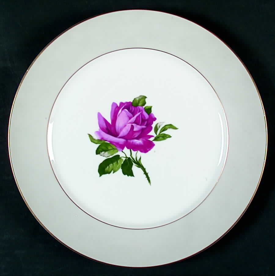 American Beauty Rose Dinner Plate by Thomas-1