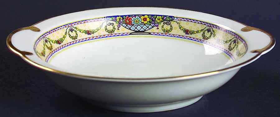 The Arlington (White Border & Center) Lugged Cereal Bowl by Thomas-1