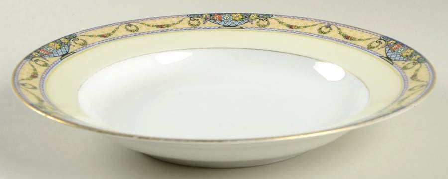 The Arlington (White Cream Border) Rim Soup Bowl by Thomas-1
