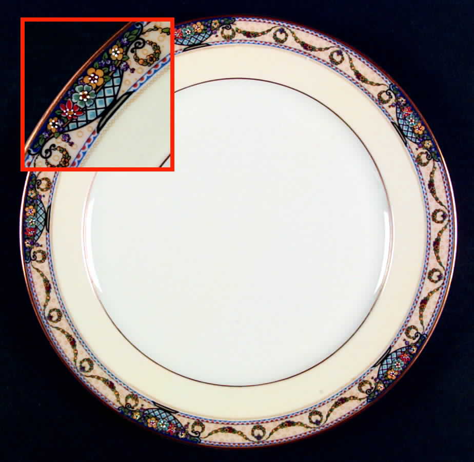 The Arlington (White Cream Border) Dinner Plate by Thomas-1