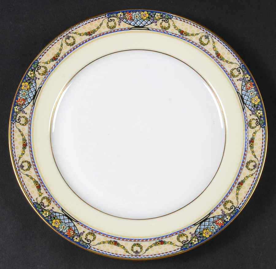The Arlington (White Cream Border) Dessert/Pie Plate by Thomas-1