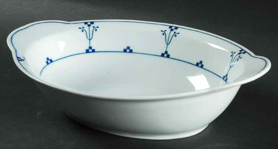 Bavarian Blue 10" Oval Vegetable Bowl by Thomas-1