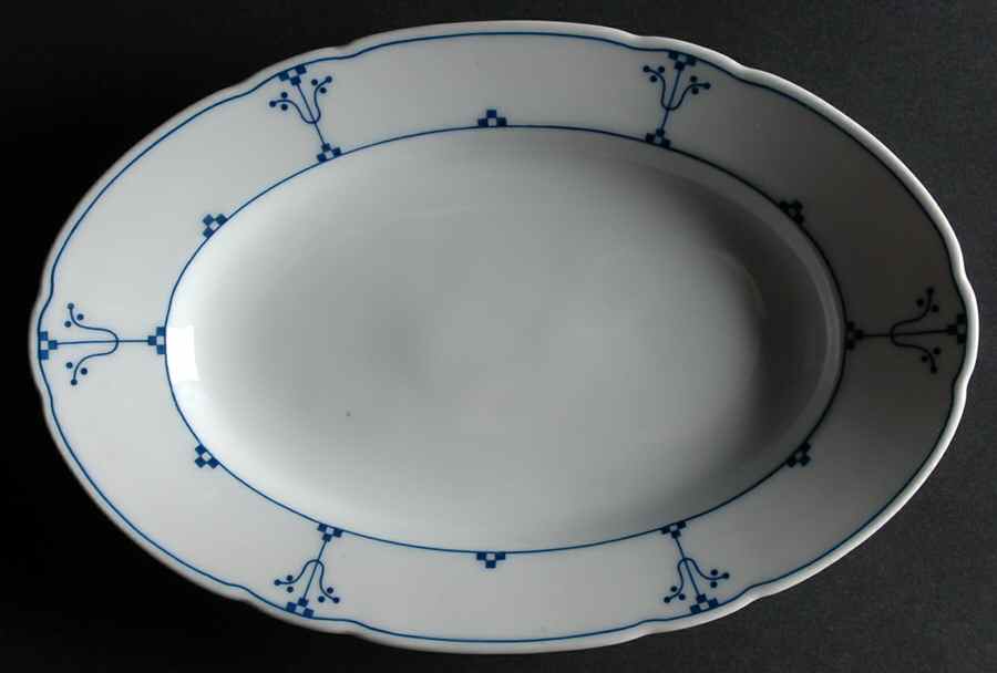 Bavarian Blue 11" Oval Serving Platter by Thomas-1