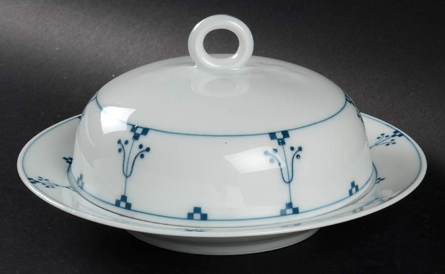 Bavarian Blue Round Covered Butter by Thomas-1
