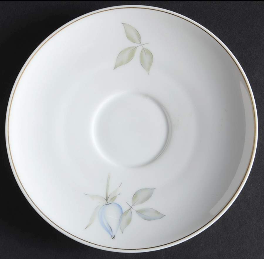 Blue Rose (Gold Trim) Saucer by Thomas-1