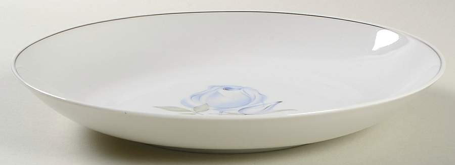 Blue Rose (Platinum) Large Coupe Soup Bowl by Thomas-1