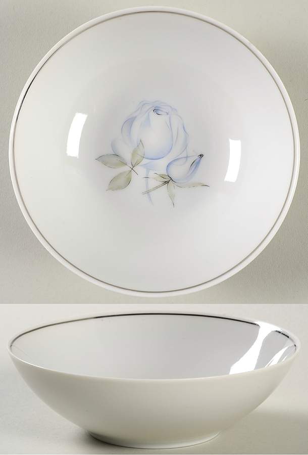 Blue Rose (Platinum) Fruit/Dessert (Sauce) Bowl by Thomas-1