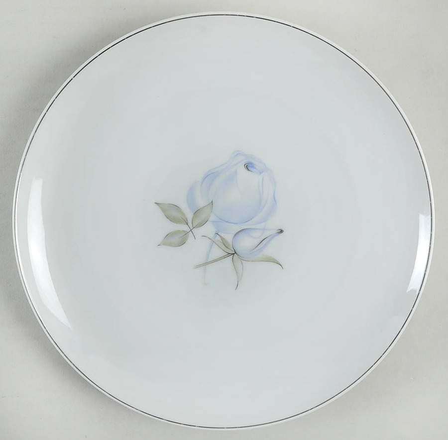 Blue Rose (Platinum) Luncheon Plate by Thomas-1