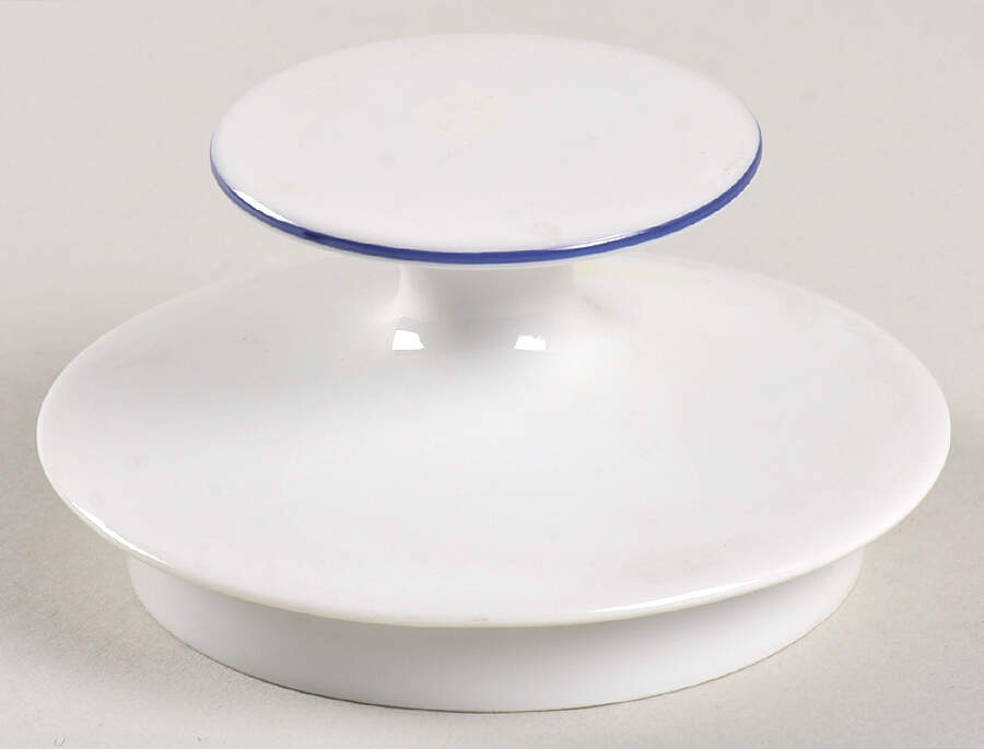 Blue Trim Lid for Sugar Bowl by Thomas-1