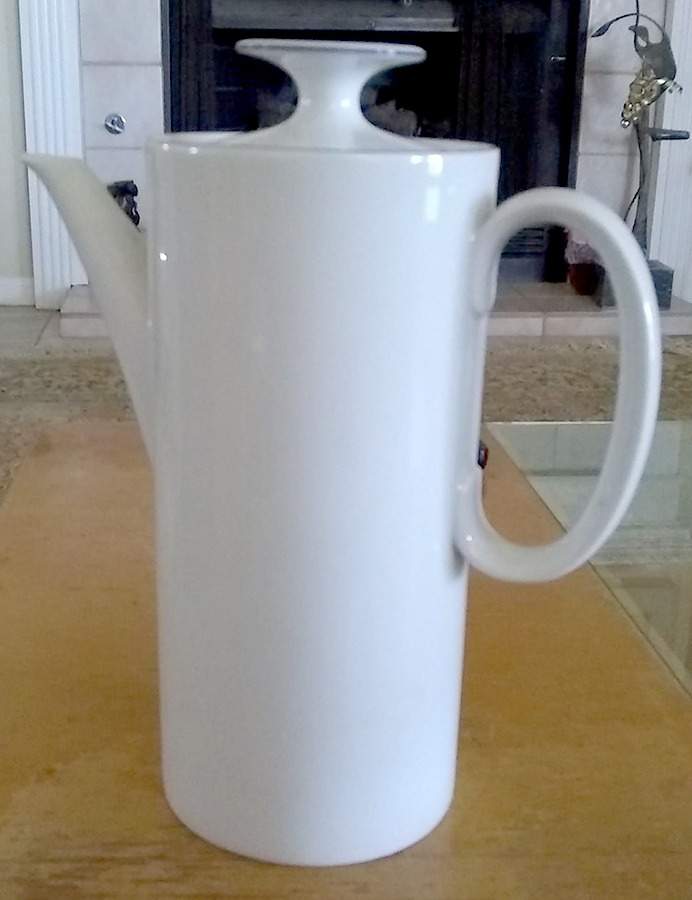 Blue Trim Coffee Pot & Lid by Thomas-1