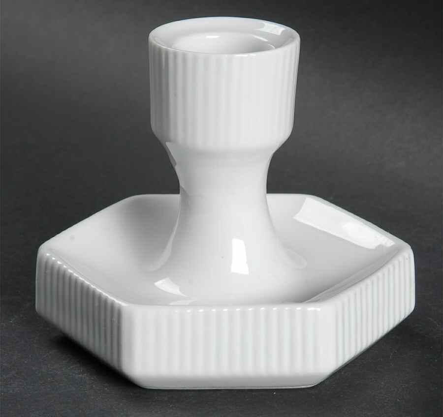Brazilia White Single Light Candlestick by Thomas-1