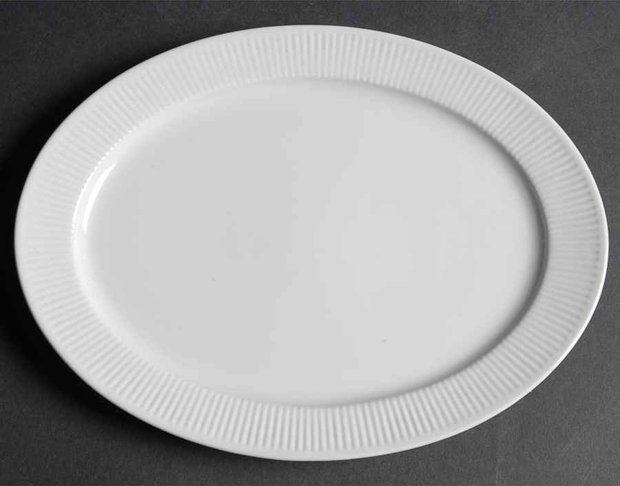 Brazilia White 9" Oval Serving Platter by Thomas-1
