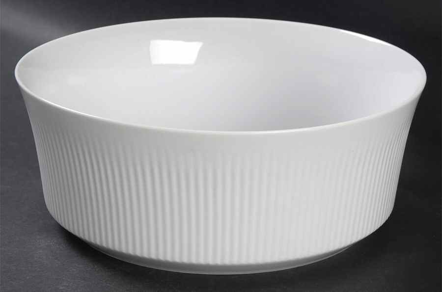Brazilia White 8" Round Vegetable Bowl by Thomas-1