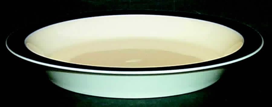 Brushed Cobalt Rim Soup Bowl by Thomas-1