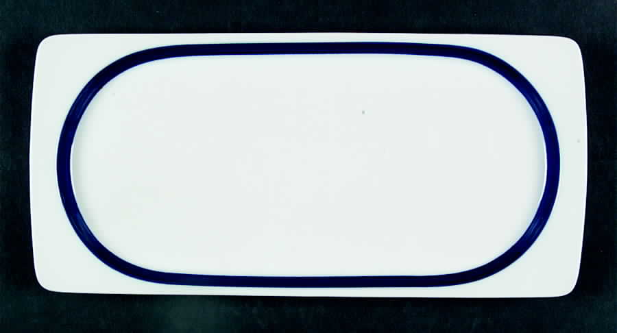 Brushed Cobalt 12" Rectangular Serving Platter by Thomas-1