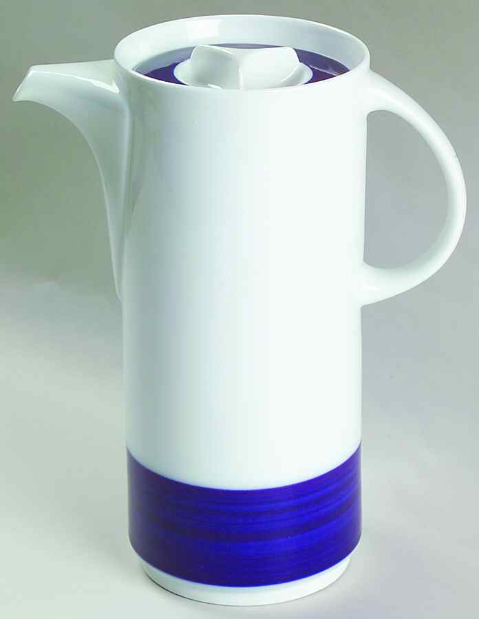 Brushed Cobalt Coffee Pot & Lid by Thomas-1