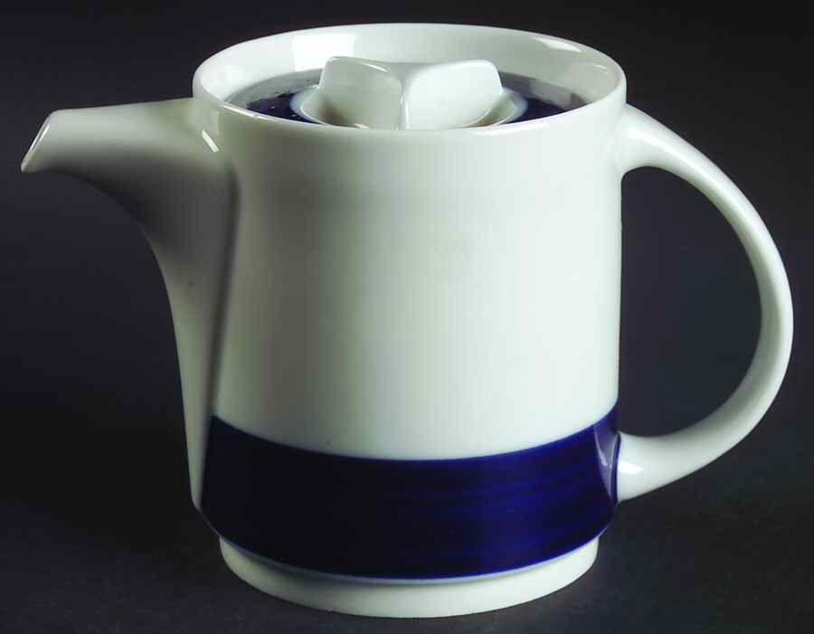 Brushed Cobalt Mini Teapot & Lid by Thomas-1