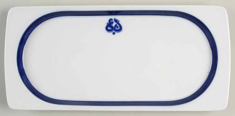 Brushed Cobalt 14" Rectangular Serving Platter by Thomas-1