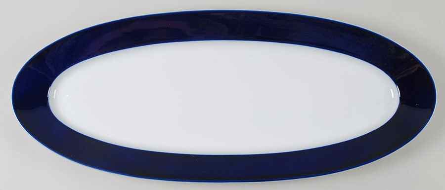 Brushed Cobalt 24" Fish Platter by Thomas-1