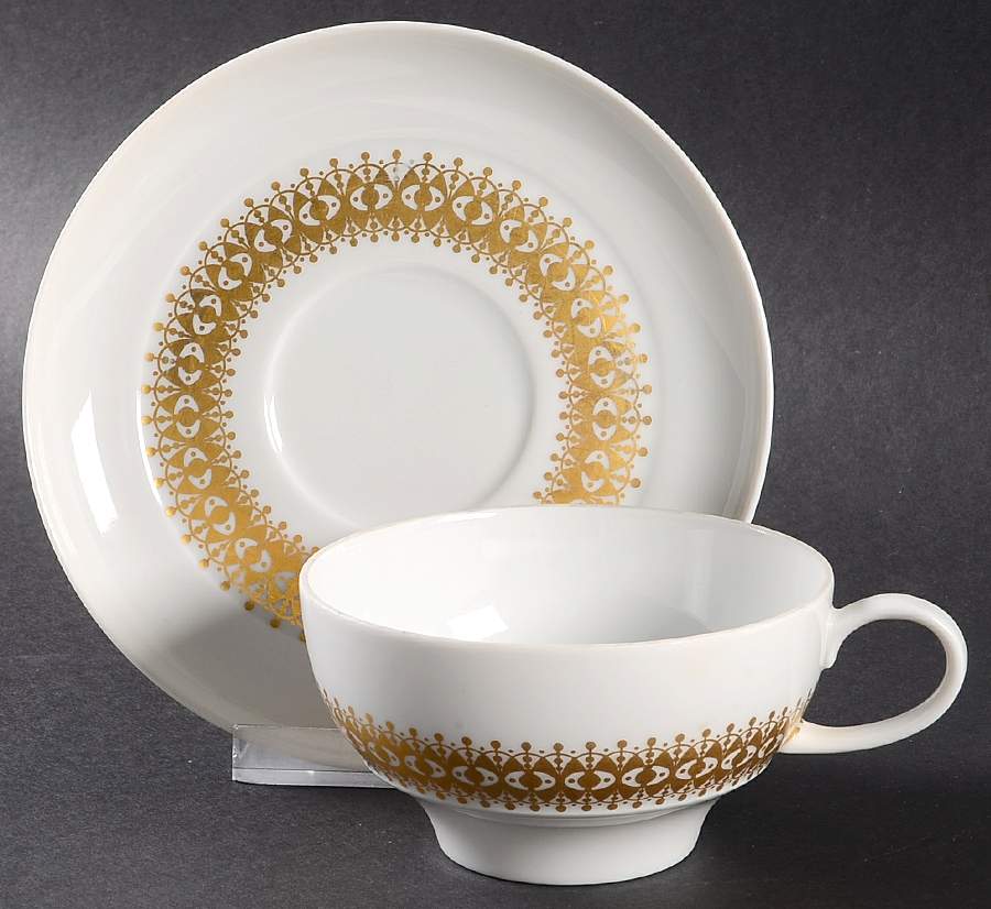 Caroline Flat Cup & Saucer Set by Thomas-1