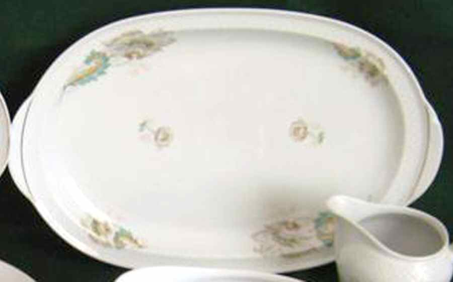 Charmont (Embossed Rim) 12" Oval Serving Platter by Thomas-1