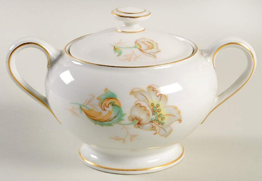 Charmont (Smooth rim) Sugar Bowl & Lid by Thomas-1