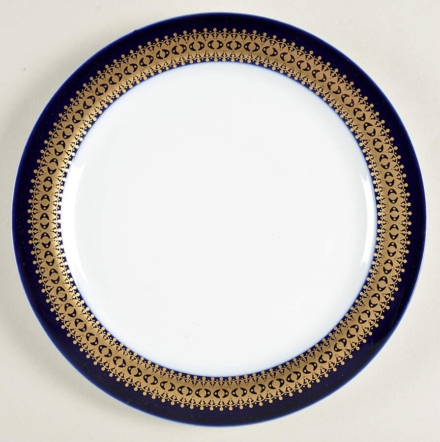 Cobalt Gold Salad Plate by Thomas-1