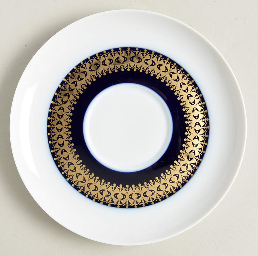 Cobalt Gold Saucer by Thomas-1