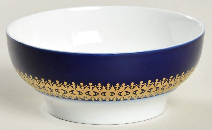 Cobalt Gold Fruit/Dessert (Sauce) Bowl by Thomas-1