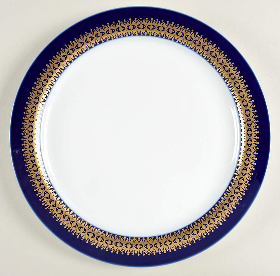 Cobalt Gold Dinner Plate by Thomas-1