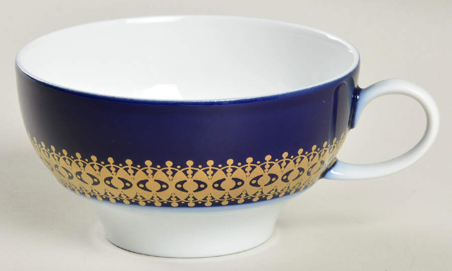Cobalt Gold Flat Cup by Thomas-1