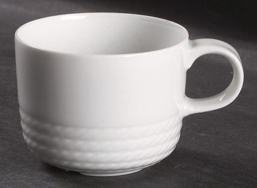 Corda White Flat Cup by Thomas-1
