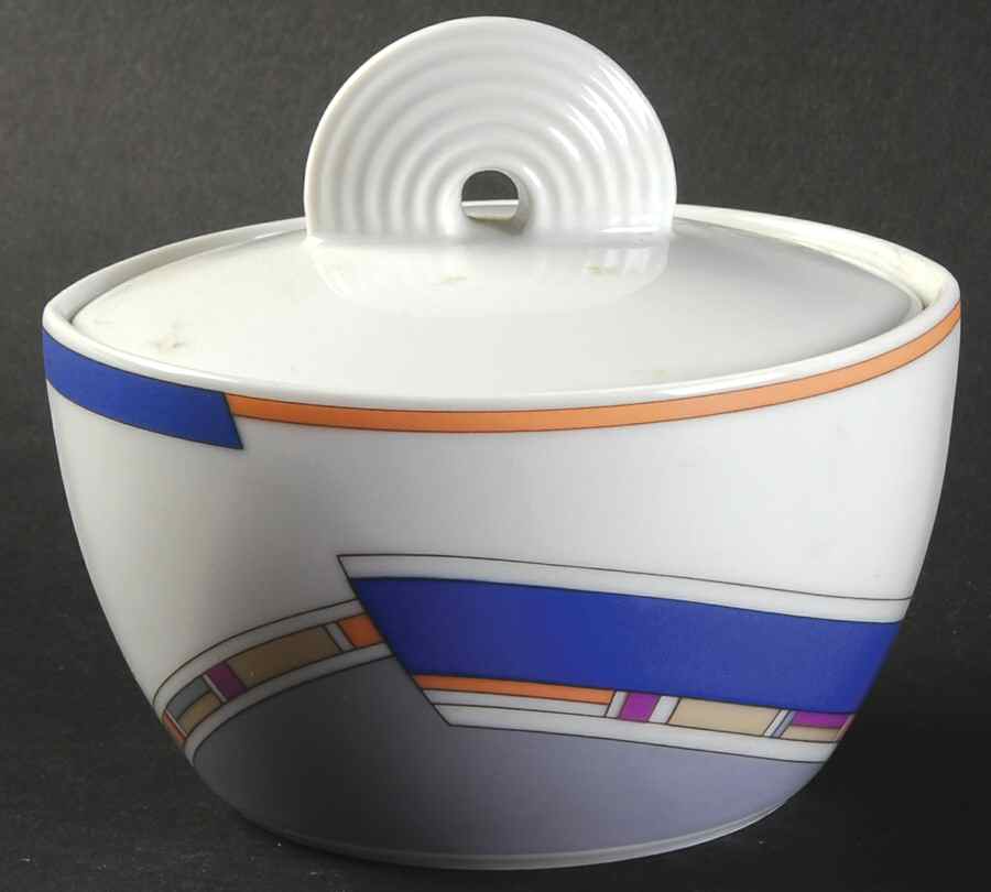 Cubic Sugar Bowl & Lid by Thomas-1