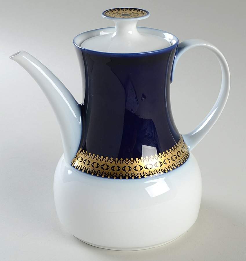 Design 304020 Cobalt Gold Coffee Pot & Lid by Thomas-1