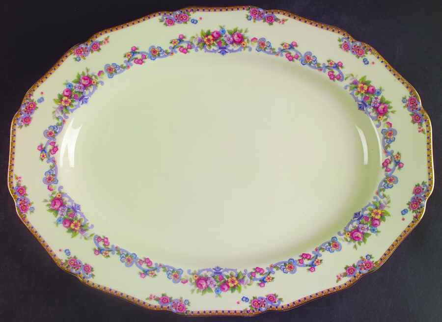Dorsey 14" Oval Serving Platter by Thomas-1