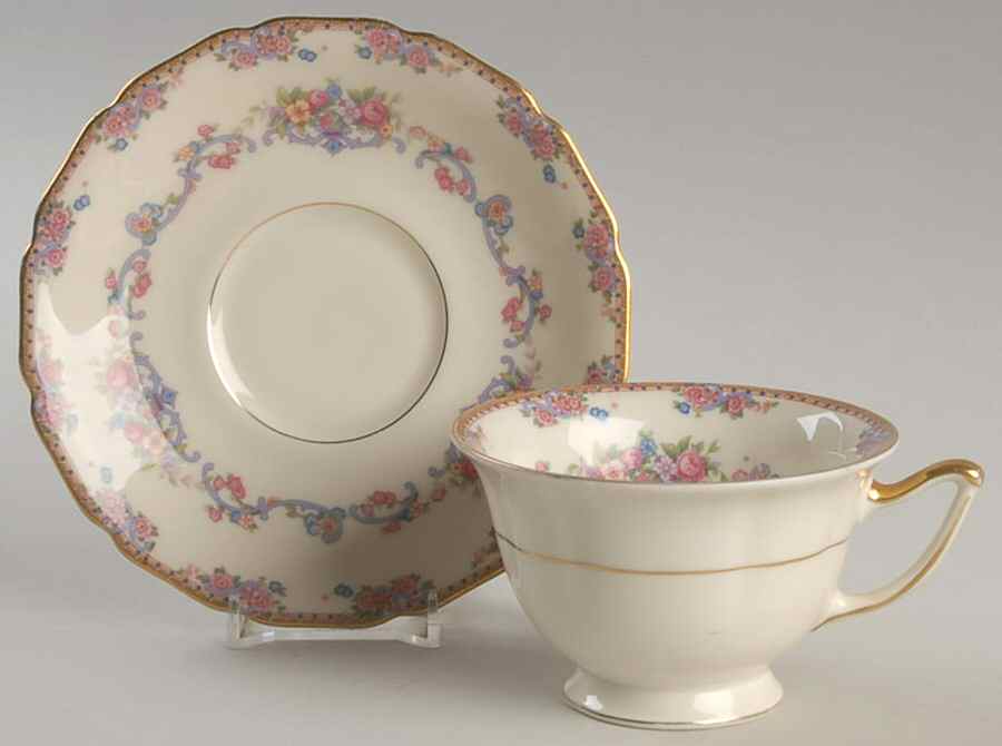 Dorsey Footed Cup & Saucer Set by Thomas-1